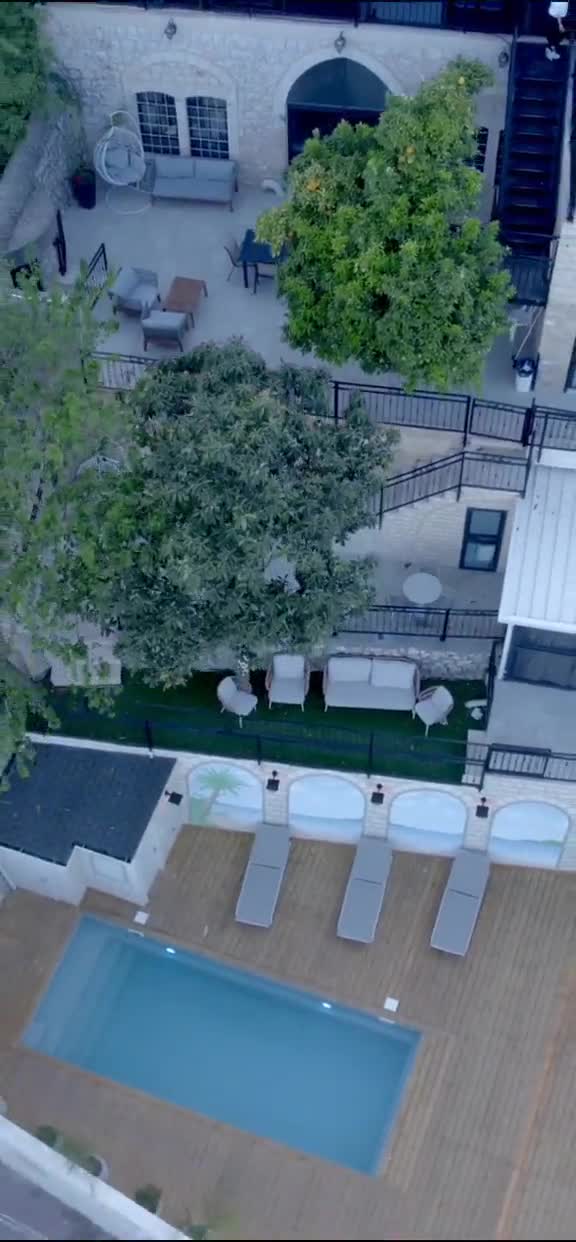 Aerial drone view of Azure Heights